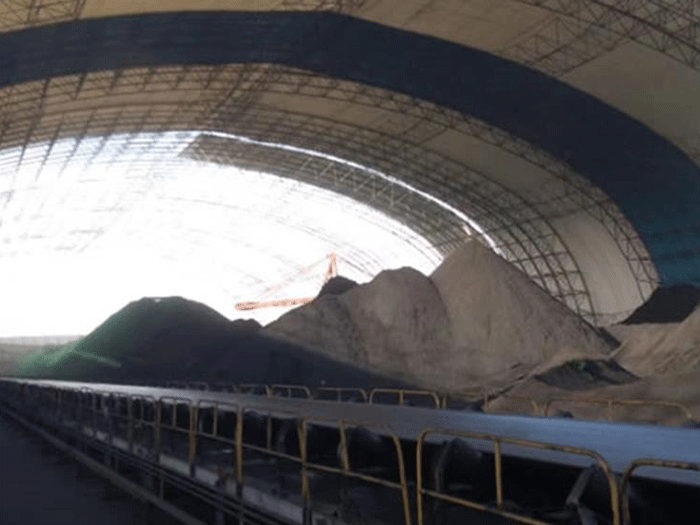 松江煤棚料仓网架